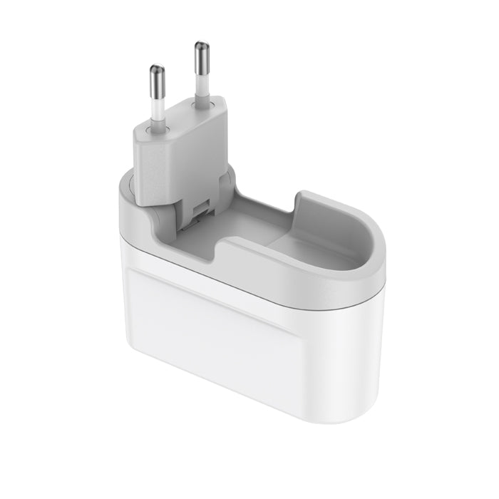 Chargeur secteur Budi 40W 4 ports avec prises pliables EU, UK et US