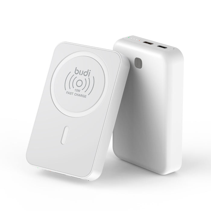 Batterie Externe Magnétique Sans Fil Budi 10000mAh – Charge Rapide 20W
