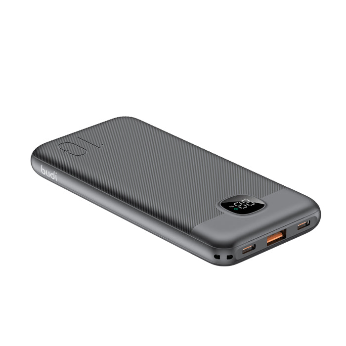 Batterie externe Budi 10000mAh avec écran LED et charge rapide 22,5W