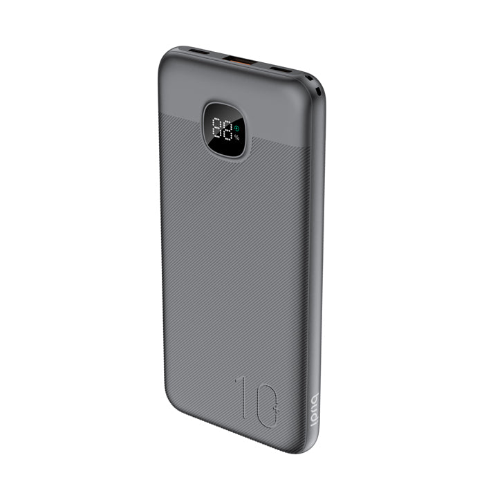 Batterie externe Budi 10000mAh avec écran LED et charge rapide 22,5W